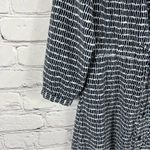 Banana Republic Black & White Button Front Drawstring Tie Waist Maxi Dress (E16) Photo 5