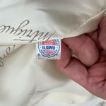 Intrigue 80s De Ball Luxury Fabric Cream Faux Fur Coat Sz 10 Vintage Union Made Photo 9