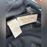 Victoria's Secret  gold label Vintage Black Lace satin mini dress babydoll M Photo 2