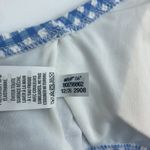 Aerie Bikini Top Gingham Plaid Stripe Ruffle Wrap Blue White XXL Photo 4