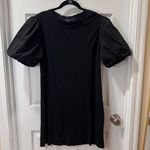 Sanctuary Dream State Mini Dress Black Puff Sleeve T-Shirt Dress Casual -SZ L Photo 0