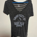 Jansport University of Sioux Falls  Black and Gray Striped Top Photo 0