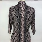 Nanette Lepore Knit Classy Snakeskin Shift Sweater Dress size L Photo 4