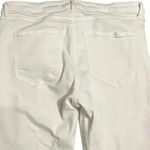 3x1  NYC Crop Boot With Raw Hem White Tear Denim Jeans Size 31 Straight Mid $225 Photo 3