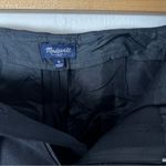 Madewell Black High Waist Sash Paperbag Wool Belted Shorts 0 Photo 3