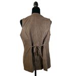 Krazzia Vintage Faux Suede Chocolate Brown Vest Women's Size Large Photo 4