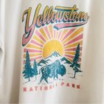 SheIn oversized NWOT White Yellowstone Graphic Tee Photo 1