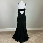 Vera Wang  Backless Cut Out A-Line Long Evening Gown Black Size 4 Formal Dress Photo 1