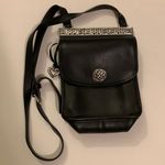 Brighton Vintage Black Leather Crossbody Celtic Bag Photo 0