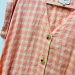 Lou & grey pink and tan checkered buffalo gingham dress sz XS Photo 3