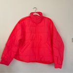 Free People NWOT FP MOVEMENT PIPPA PACKABLE PUFFER JACKET NEON CORAL Photo 2