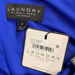 Laundry by Shelli Segal Royal Blue Ruched Form Fitting Midi Dress Photo 1