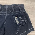 Johnny Was  Blue White Stitch Shorts Photo 3