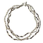 Sigrid Olsen Multi-Strand Wood, Silver-Tone & Freshwater Pearl Necklace Photo 5