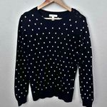 1901  x NORDSTROM | Black White Polka Dot Pullover Crew Neck Sweater | Size XL Photo 0