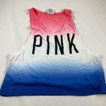PINK - Victoria's Secret XS Victoria Secret pink blue hi low razor tank top Photo 0