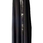 ALEF ALEF Black Maxi Chiffon Dress Sleeveless Gold Contrast Size 0 Small Israeli Photo 0