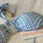 Mink Pink Swim Zephyr Bandeau Halter Bikini Top Sz M Photo 12