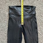 Spanx black snakeskin faux leather leggings size XS Photo 10
