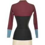 Like New Seea Hermosa Swim Shirt Rash Guard red twill Sz XS $140 Surf SPF Sun Black Photo 2