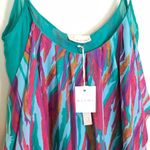 NWT Alysi Silk Tank Top size M Multicolor Layered Drape Italy Watercolors Size M Photo 6