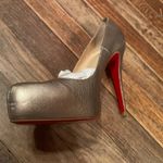 Christian Louboutin Metallic Leather Rolando Pumps Size 38.5 Photo 7