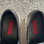 London Rebel Black & White Slip On Sneakers With Metal Trim | Size 37 US 7 Photo 5