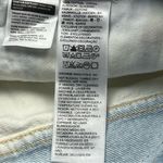 Levi's  High Waisted Mom Denim Jean Cut-Off‎ Shorts Womens Size 30 Blue White NEW Photo 5