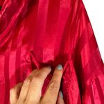 Victoria's Secret Red Striped Button Front Sleepshirt Lounge Pajamas Women Sz M Photo 5