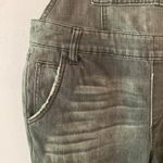 Free People  Gray Black Overalls Straight Leg Boho Retro Women's size 28 Photo 2