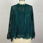 Heartloom  Forest Green Lace Blouse Photo 0