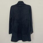 Barefoot Dreams Black Cardigan Bamboo Chic Lite Open Front Sz M Cozy Soft Drape Photo 6