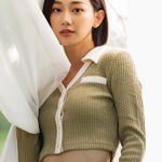 Petite Studio NYC Monroe Cardigan/Top Green Size XS Photo 0