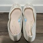 Anthropologie Harriet Wilde Ballet Flats Bridal Lace Bedazzled White 6 Photo 1