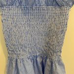 Nordstrom Chealsea28 Ruffled Smocked Blue & White Stripe Top Photo 3