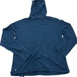 Adidas Hooodie Womens Small Blue Rush Crew Essentials Slub Hoodie Photo 3