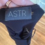 ASTR Ruched Side Halter Midi Black Asymmetrical Cocktail Dress Size Small EUC Photo 4