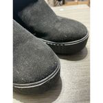 Saimilor Black Suede Platform Ankle Boots With Side Zipper & Ribbed Soles 11 Photo 1