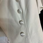 Alexis  Cream Short Sleeve Blazer with Satin Collar Photo 2