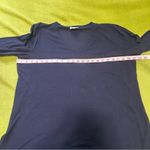 Lucky Brand Women's Navy Blue V-Neck Top Photo 5