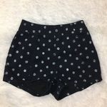 Urban Outfitters // KIMCHI BLUE Navy Blue Polka Dot High Waist Stretch Shorts 0 Photo 2