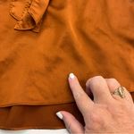 Abercrombie & Fitch Abercrombie & Fitch Satin Tie-Front Camisole Brown Womens Size Large Y2K *FLAWS Photo 6