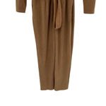 dRA Los Angeles Hyde Jumpsuit Mocha Brown Tan Long Sleeve Size XS Photo 6