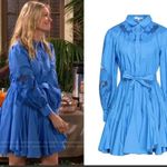 Maje  Rebello cotton and guipure lace skater dress sz 42 Photo 2