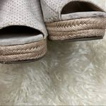 Altar'd State Altar’d State Tan Vegan Suede Perforated Espadrilles Wedges 8 Photo 4