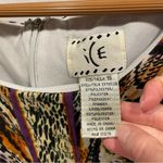 Fierce 90’s Y2K leopard purple trim ruched stretchy bodycon dress sheath mini Black Size XL Photo 5