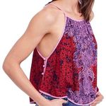 Free People Women’s Break Free Paisley Print Tie Back Tank Medium Photo 0