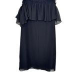 Gianni Bini Giani Bini Women's Dress‎ Mini Sleeveless Cold Shoulder Lace Lined Black Small Photo 4