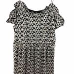 ZARA  Metallic silver black Cocktail mini Dress Photo 5