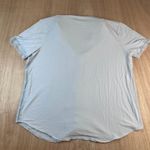 Victoria's Secret Victoria’s Secret Pajama Set Womens Large Gray Lace Trim Button Top & Shorts Photo 2